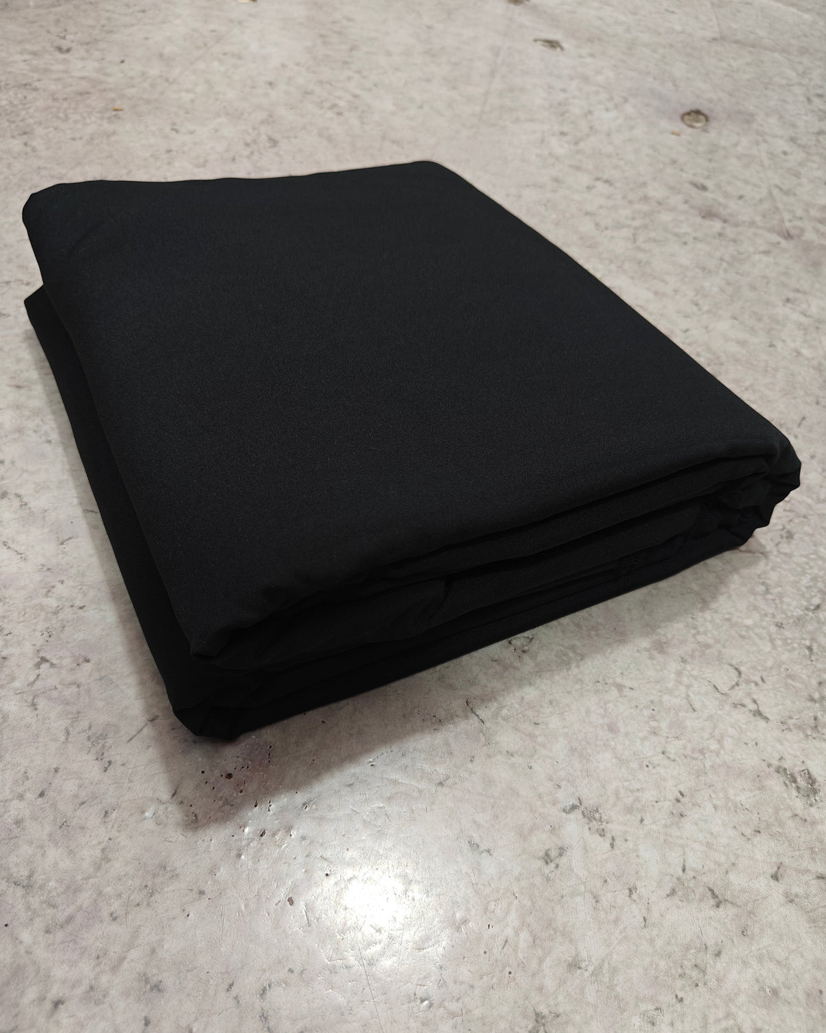 Black micro crepe plain bottom piece, 2.30 metre cut